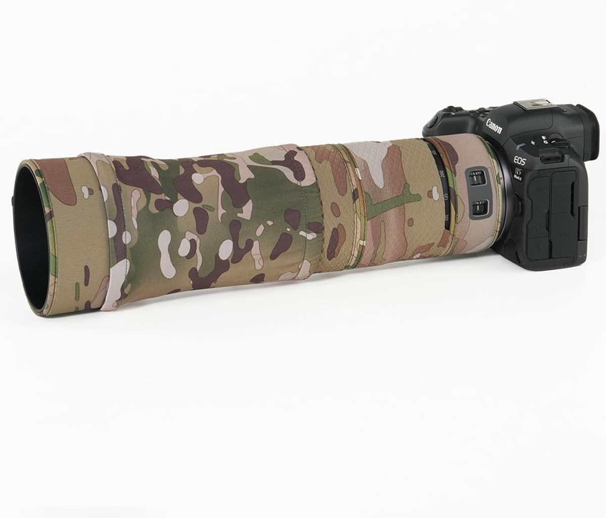 CHASING BIRDS Lens Camouflage Waterproof Coat for Canon RF 100-400mm F5.6-8 is USM Rainproof Lens Protective Cover Version IV (Desert Camouflage)