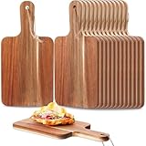 6 Pcs Acacia Wood Cutting Board with Handle,12 Inch Wooden Cutting Boards for Kitchen,Small...