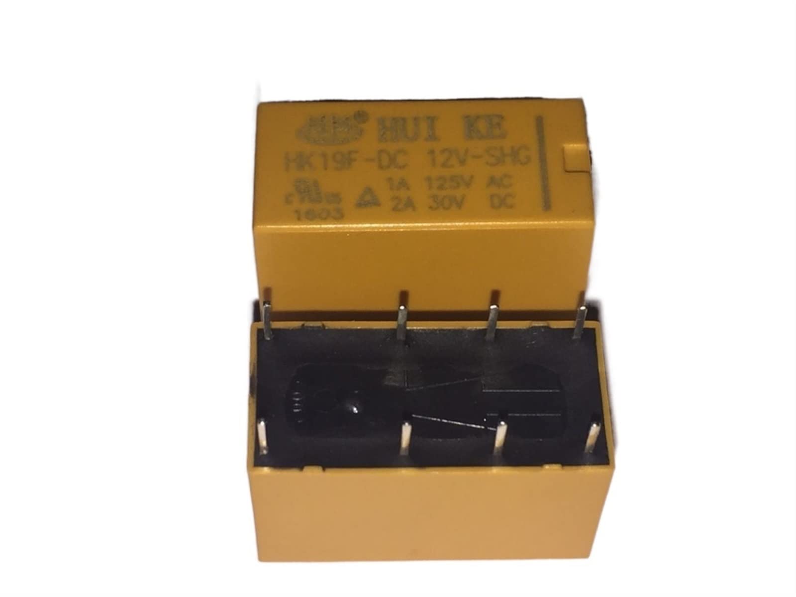 50 sztuk/partia HK19F DC 12V SHG Cewka DPDT 8 pin 2NO 2NC Mini przekaźniki mocy typu PCB HUIKE HK19F-DC12V-SHG Części zamienne