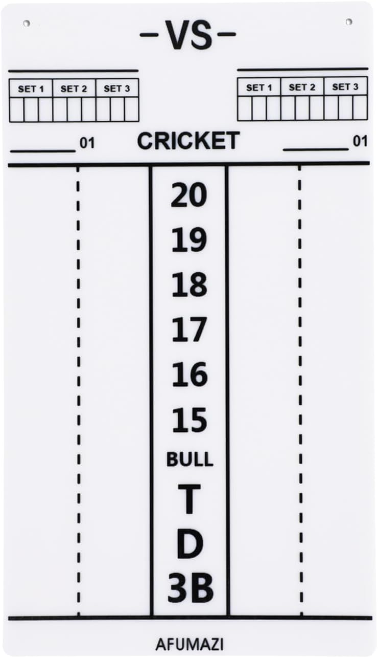 Dry Erase Dart Scoreboard