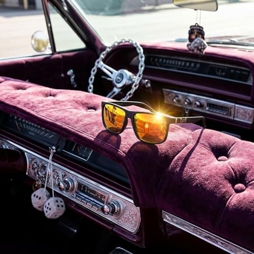 Image of Locs Men's Gangster Oversized Rectangular Horn Rim Sunglasses - 91055 & 91295 Series