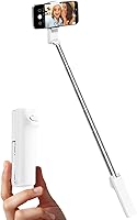 Viozon Portable Selfie Stick with Wireless Remote - Lightweight Extendable 26" Stainless Steel for iPhone/Android Vlog Travel Filming