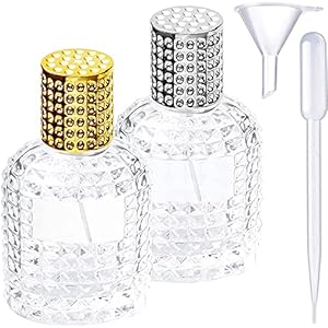 Ysimple 2 Stücke Parfümflakon Zerstäuber, Reise Ananas-Parfümflasche zum Befüllen, Zerstäuber Kristall Leer Parfümflakon…
