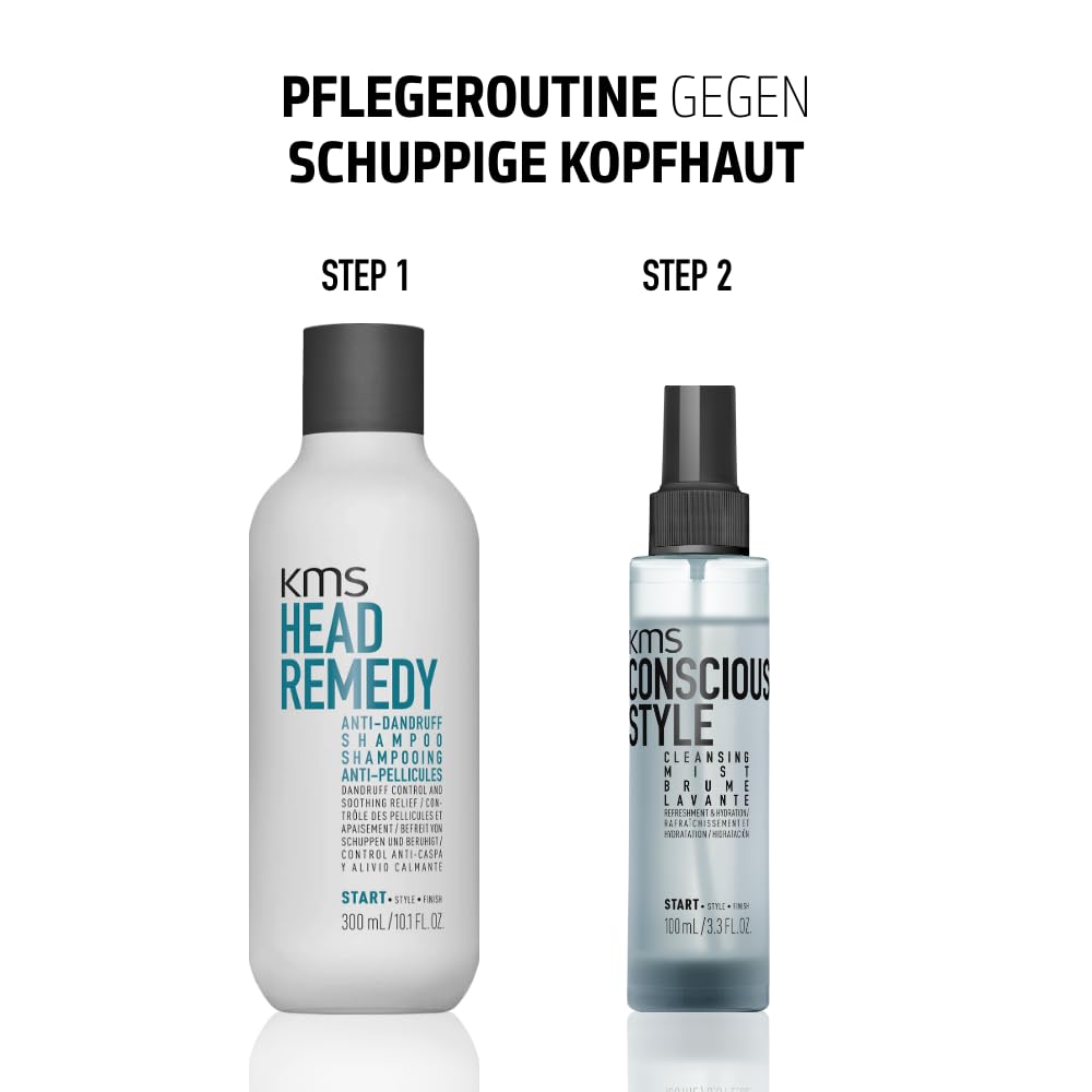 KMS Anti-Schuppen-Pflegeroutine mt Shampoo & Trockenshampoo. Für unruhige & trockene Kopfhaut, Gegen jede Art von Schuppen und Auffrischung