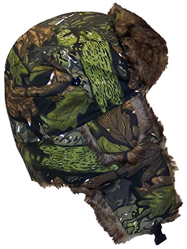 Best Winter Hats Adult Tree Camouflage Russian/Hunters W/Soft Faux Fur Winter Cap(One Size) - Forest - Thumbnail 2