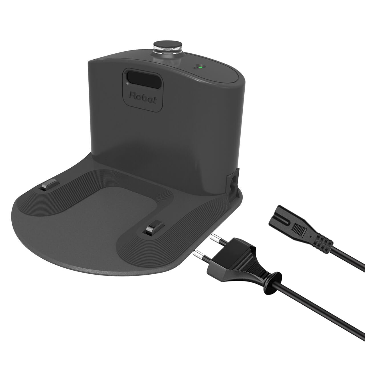 Base di ricarica della stazione di aggancio. Accessorio compatibile con iRobot Roomba E5 E6 I1 I3 I4 I6 I7 I8 500 600 700 800 900 - Nero - con cavo di alimentazione - Pezzi di ricambio