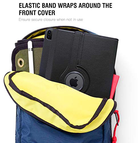 Image of TGK Rotating Cover for iPad Pro 12.9 inch 5th Gen (2021) Black 360 Degree Leather Stand Case