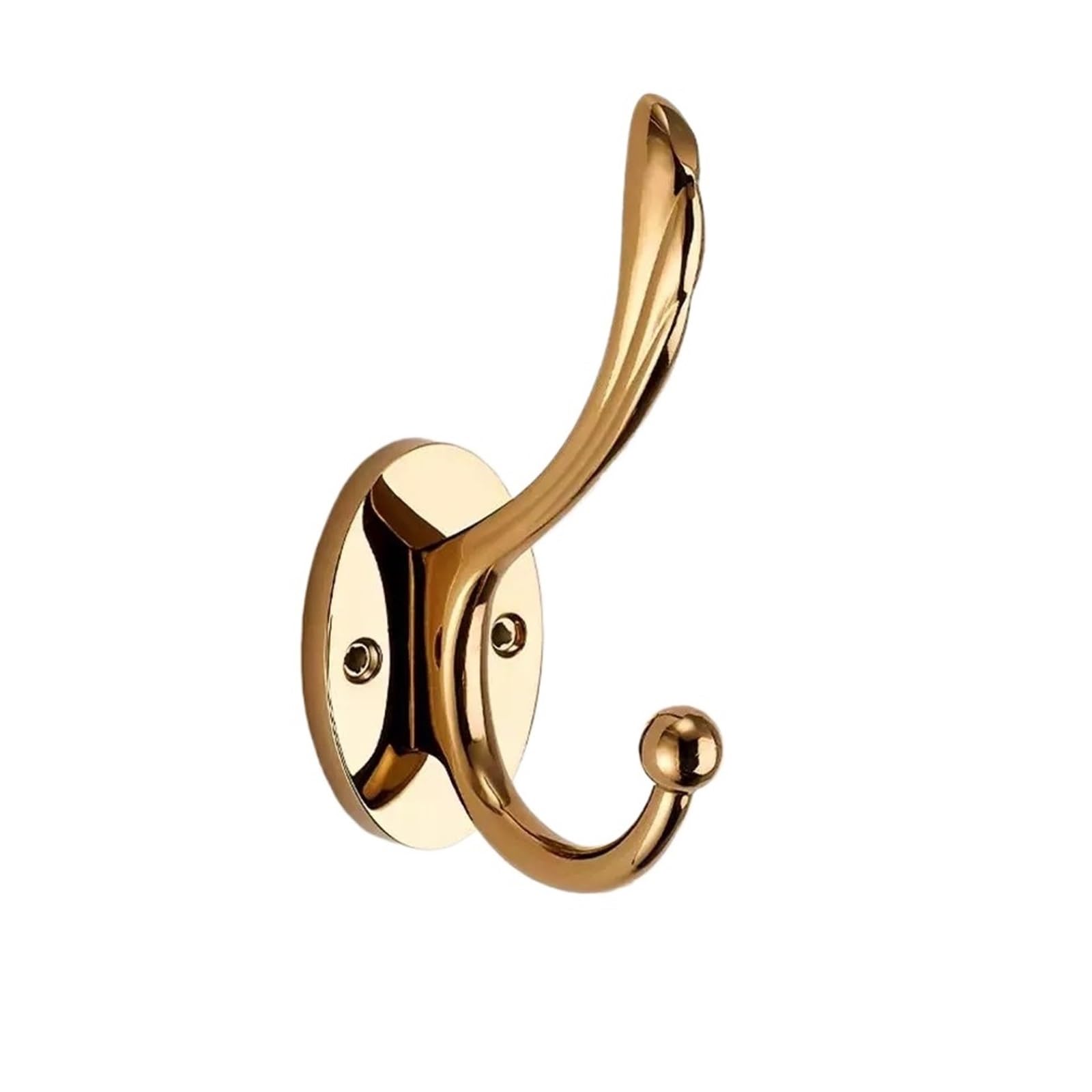 ZTHYSHOZ Coat Hooks Zinc Alloy Wall-Mounted Coat Rack, Suitable for Wardrobes, Behind Wardrobe Doors, and Living Rooms(Gold)