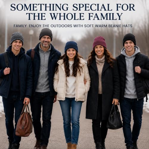 Image of Yacht & Smith Winter Beanies & Gloves For Men & Women, Warm Thermal Cold Resistant Bulk Packs