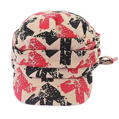 SINLOOG Novel Dad Hat, Pleated Drawstring Knitted Trucker Cap Unisex Lovers Outdoor Baseball Cap - Image 5