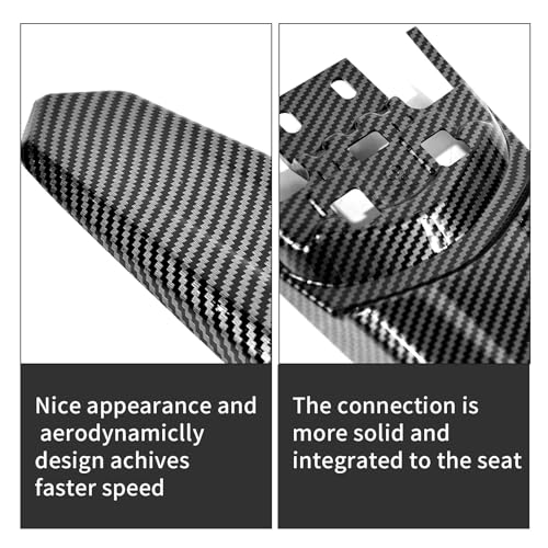 Image of Extended Tail Fender for Surron Light Bee X /S,Imitation Carbon Fiber Dirt Bike,Extra Long Mudguard Tail Fender for Suron (Water Transfer)