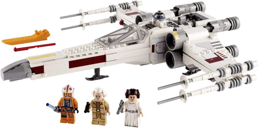 LEGO 75301 Star Wars Luke Skywalkers X-Wing Fighter, Space-Shuttle-Spielzeug mit Prinzessin Leia und Droide R2-D2 als Figur, Raumschiff-Modell, Geschenk für Fans, Jungen und Mädchen