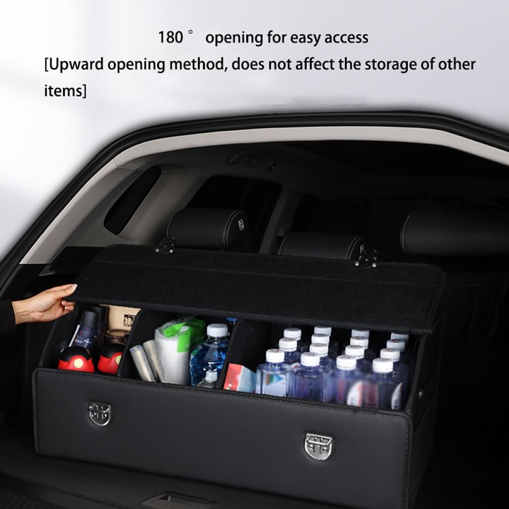 Organizador Maletero SUV Cuero Plegable Grande(Brown)