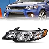 JSBOYAT Headlight Assembly Compatible with 2010 2011 2012 2013 Kia Forte Headlamp Left Driver Side