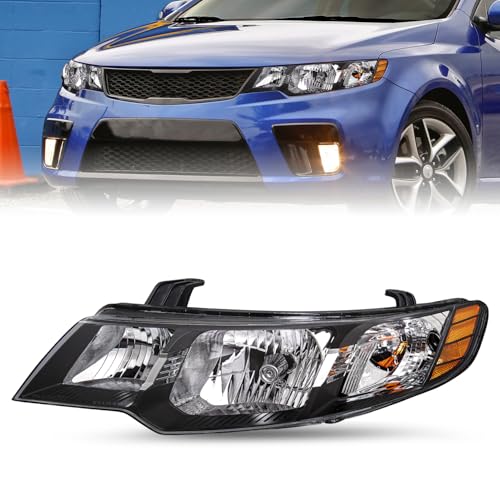 JSBOYAT Headlight Assembly Compatible with 2010 2011 2012 2013 Kia Forte Headlamp Left Driver Side