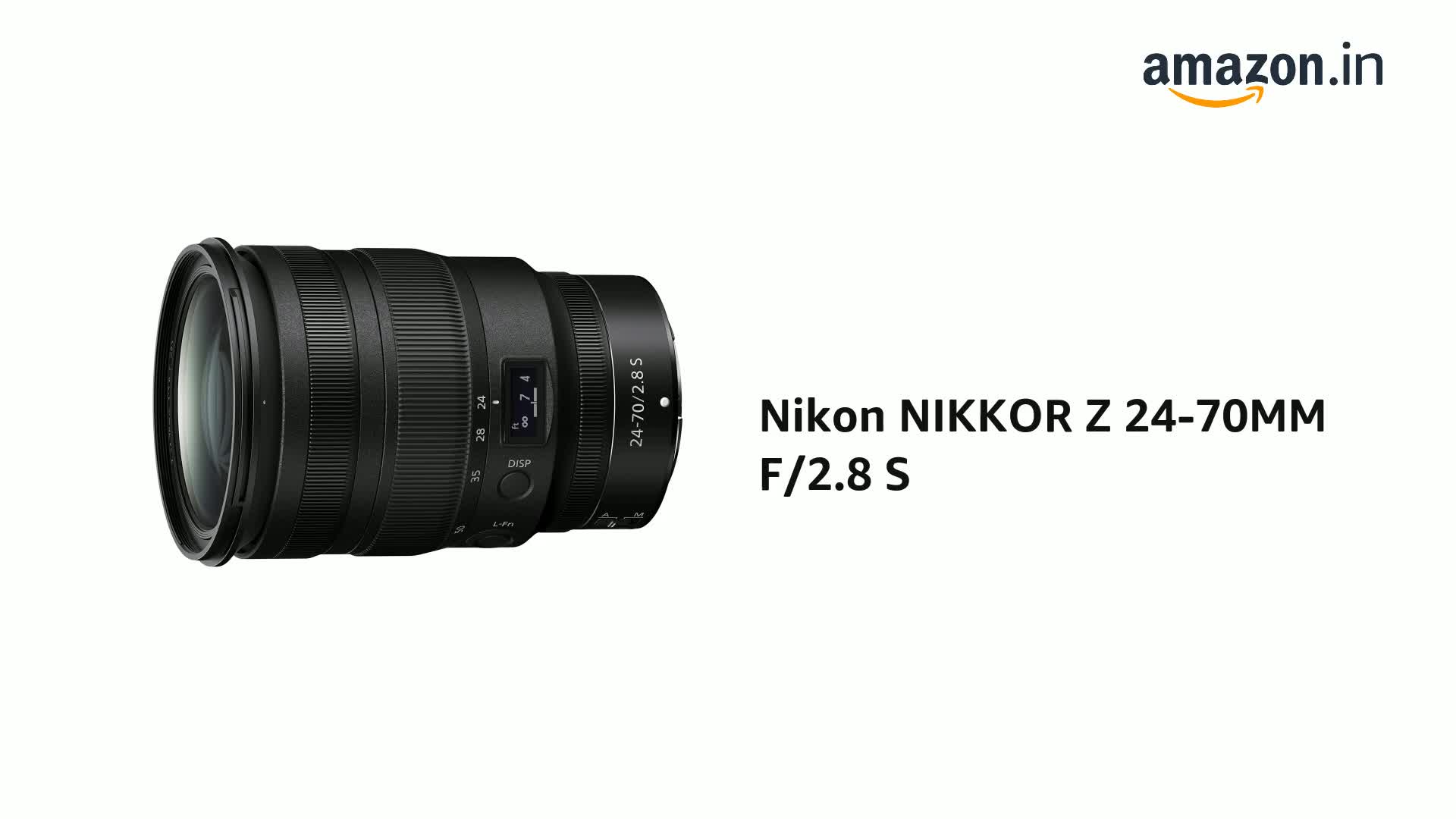 Nikon NIKKOR Z 24-70MM F/2.8 S Lens (Black) : Amazon.in: Electronics