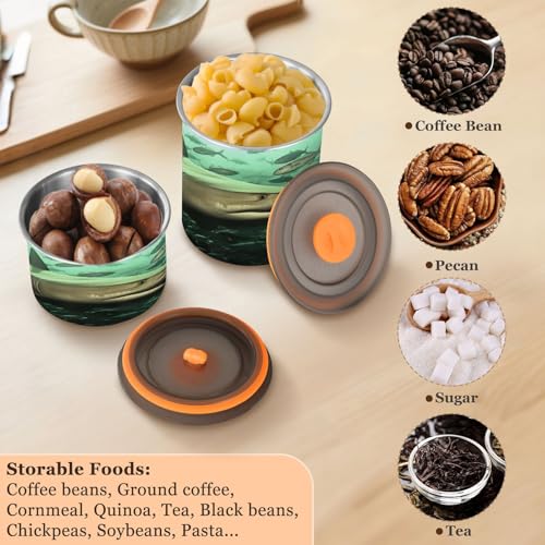 Envase hermético de acero inoxidable para café 500 ml miniatura 5