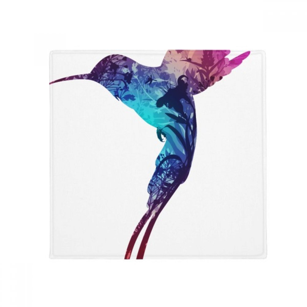 Oiseau Mouche tapis de sol pour animaux 80x80cm multicolore antidérapant