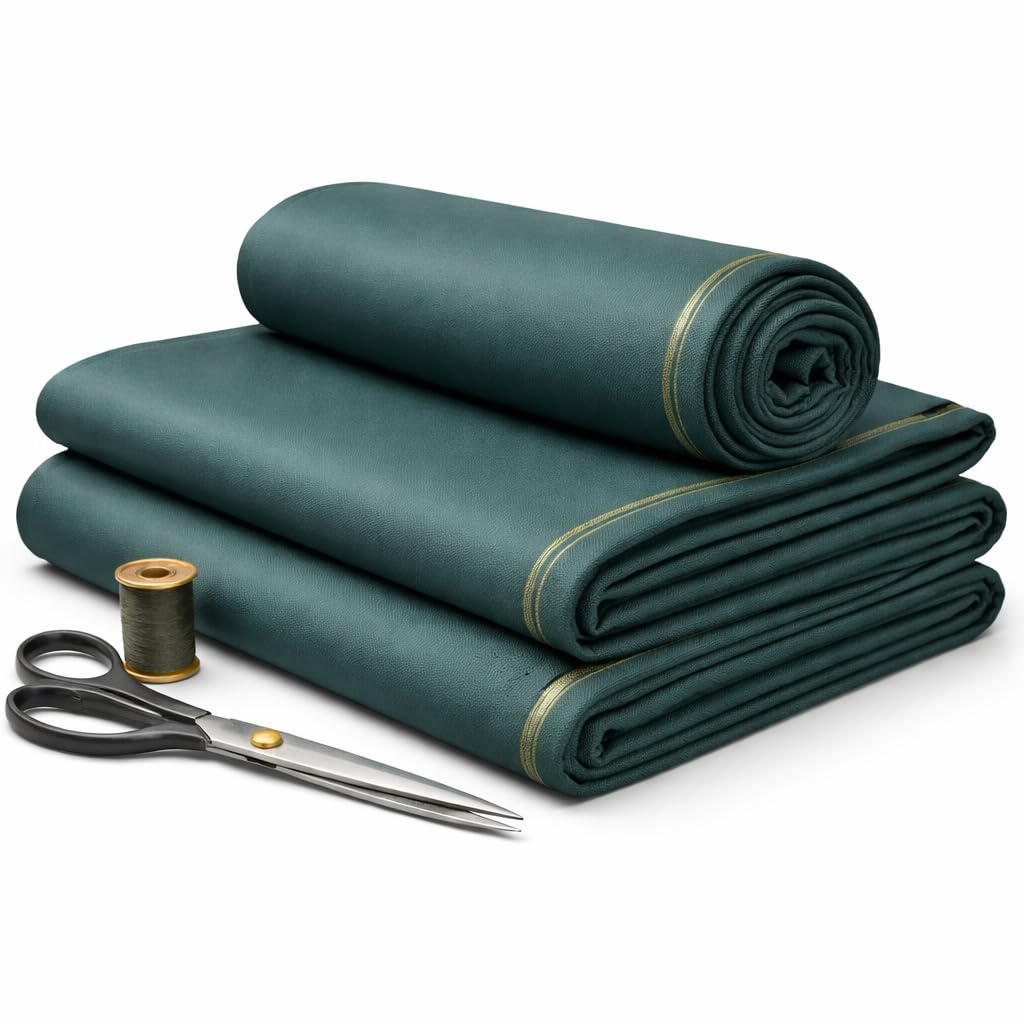 Premium Men’s Suiting Fabric for Coat Pant & Trouser – Unstitched Material, Formal Wear Fabric for Men (Drak Green, 1.20 - Meter PANT)-image-46