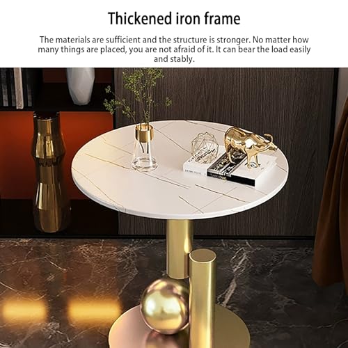 Mini canapé table ronde dorée pour optimiser les petits espaces - 8