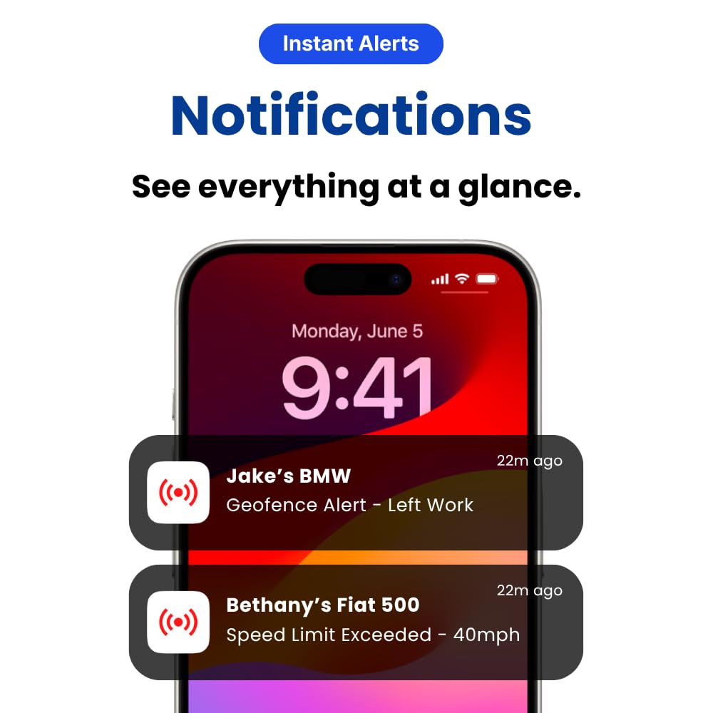 4G Plug-in OBD GPS Tracker per auto, furgoni, camion, tracciamento in tempo reale, nessuna installazione richiesta, iOS e Android App - Supporto UK - Funziona con tutti i veicoli - Regno Unito e in