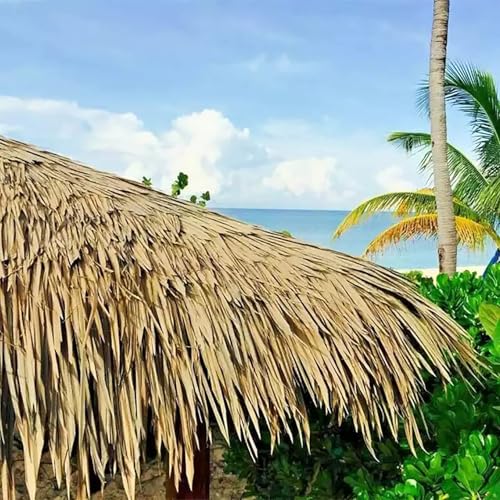 Techo de paja artificial para renovar cabañas tiki y pérgolas de madera 3