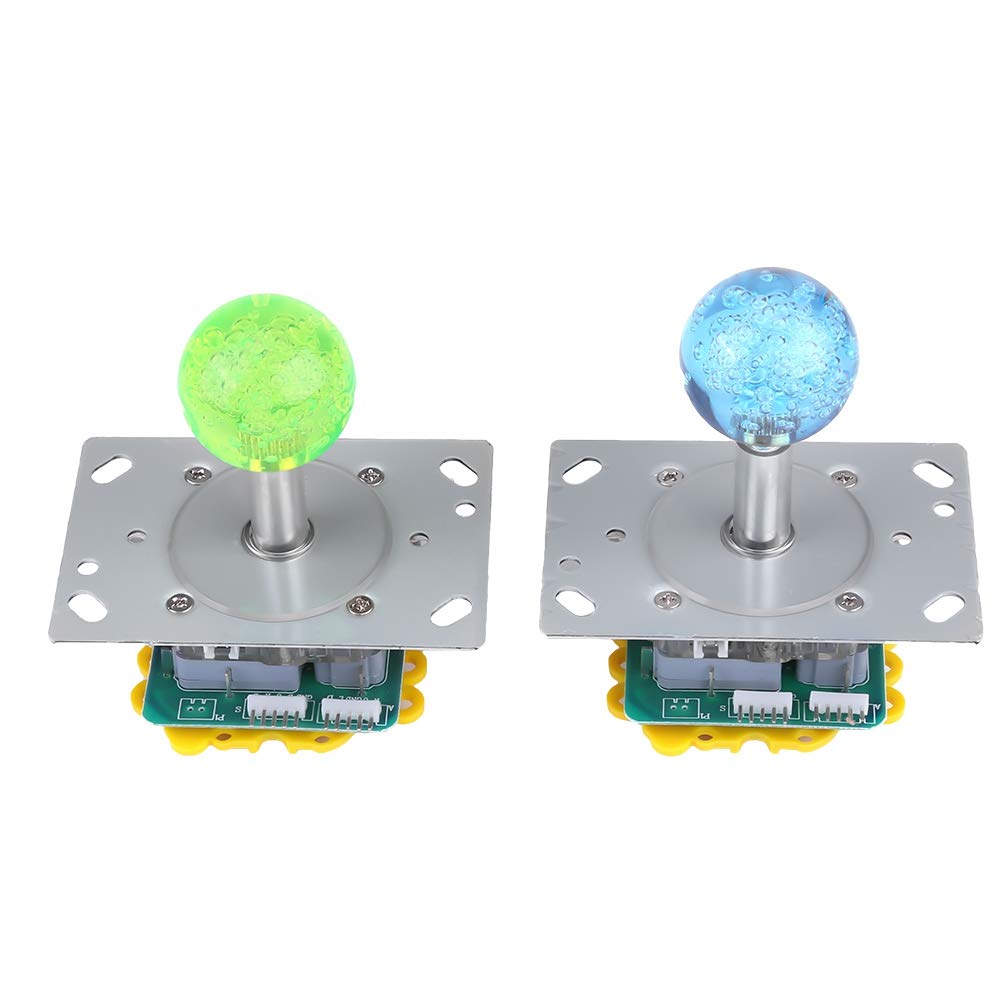 Qcwwy Inne Przedmioty Kolekcjonerskie 2 Joysticki z Zestawem Enkodera USB Kompletny Zestaw Części do Gier DIY na PC Pi MAME Retro Gaming 20 Podświetlanych Diodami LED Przycisków Koder USB z Zerowym