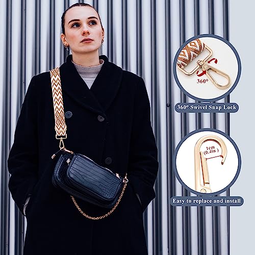 Image of Long Keeper Wide Purse Strap - Adjustable Shoulder Strap Crossbody Handbag Replacement Bag Strap Guitar Straps
