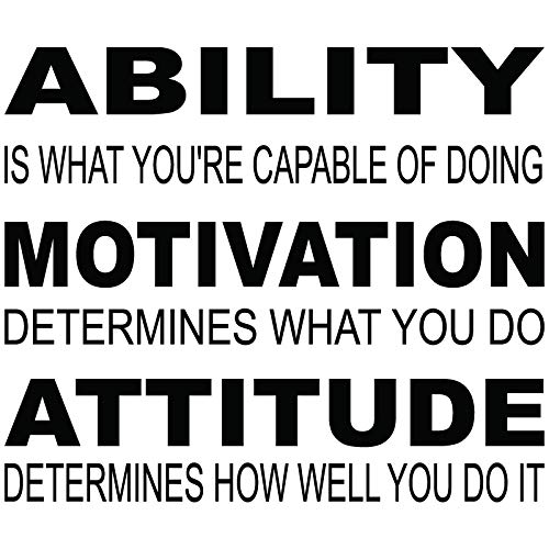 24"x20" Ability is What You Are Capable Of Doing Motivation