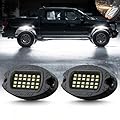 LD DARKEAGLE 2 Pods Aluminum White LED Rock Lights Replacement Damaged Pod for White LED Rock Lights 12v Underglow Light Waterproof Neon for Trucks ATV UTV Jeep Offroad Pickup RZR SXS