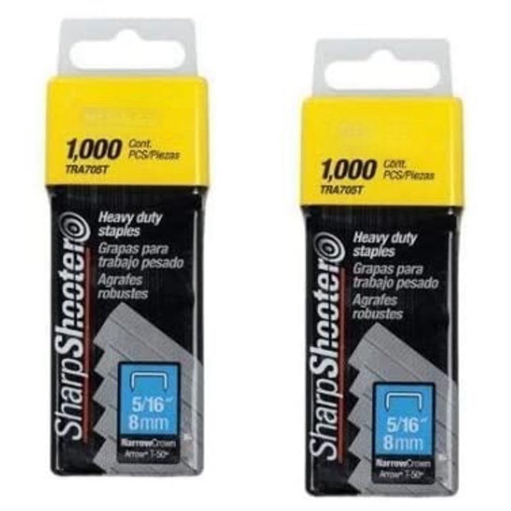 Stanley TRA704T, 1/4-Inch/6mm Heavy Duty Staples, 1000 per Pack (2 Pack)