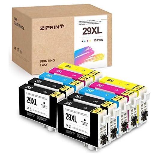 10-pack ZIPRINT 29XL patroner ersättning för Epson 29XL T2991 T29XL T29 bläckpatroner kompatibla med Epson XP-342 xp-352 xp-245 xp-442 xp-332 xp-345 xp-455 xp-45 xp-45 xp-235 xp-355 xp-335