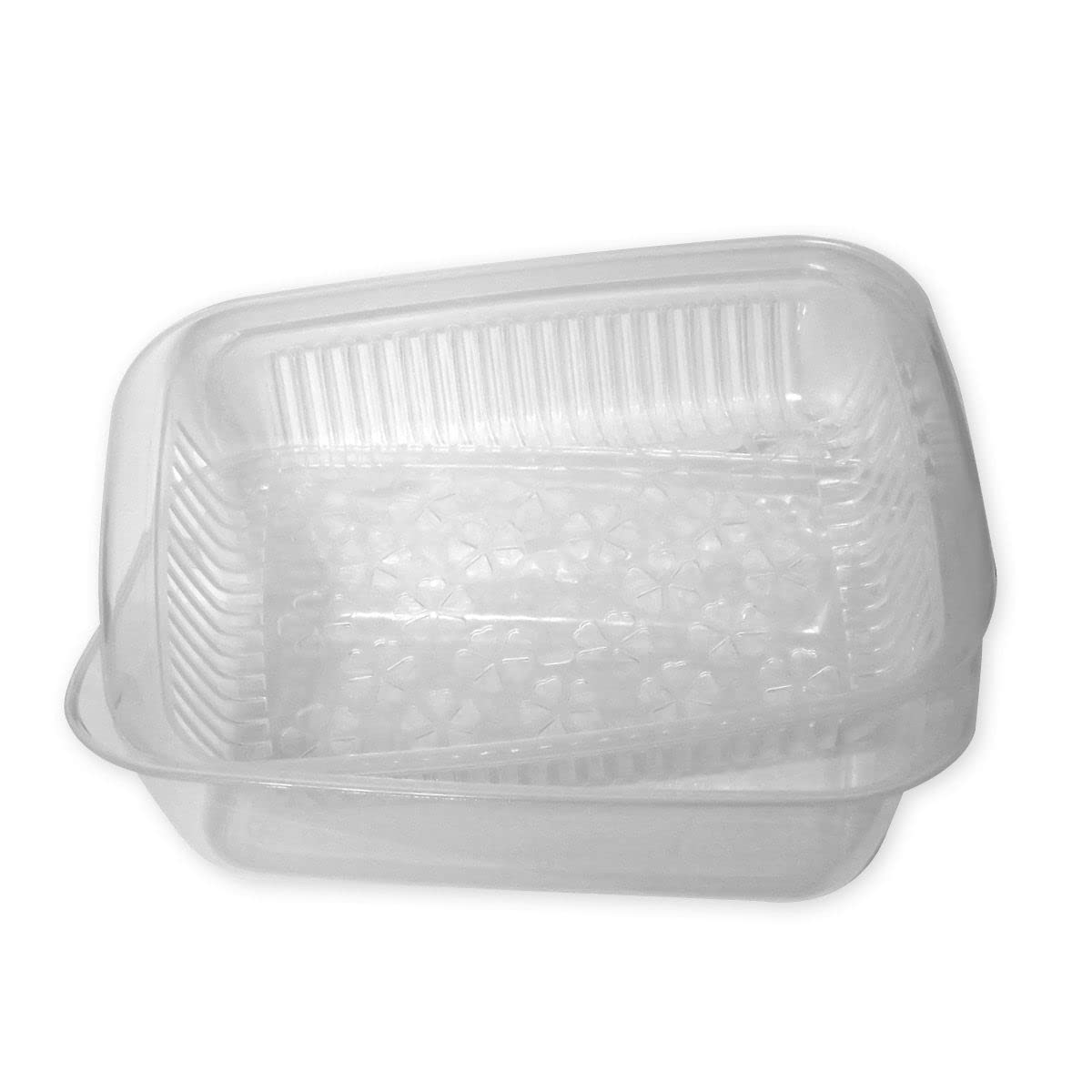 Gab Plastic Rectangular Colander with Bowl - 36 x27cm (Clear)