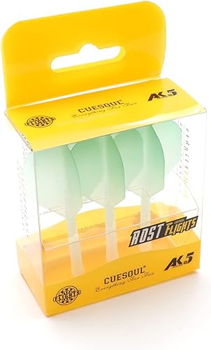 Miniatura 6 de CUESOUL Eje de dardos integrado y vuelos graduados de color estándarforma de ala grande