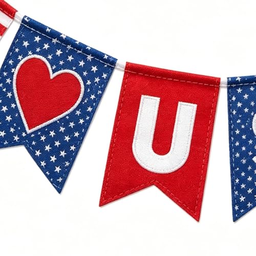 Decoraciones para radios de bicicleta tricolores y kit de guirnaldas patrióticas rojo azul 7