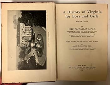 A HISTORY OF VIRGINIA FOR BOYS AND GIRLS