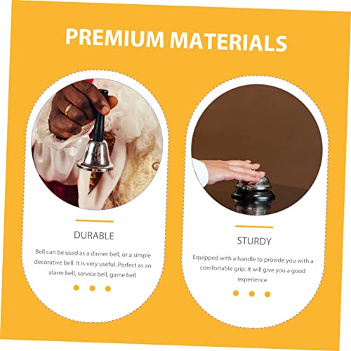 Ibasenice 2Pcs Bar Rattle Summer Hand Bell Metal #TOP7