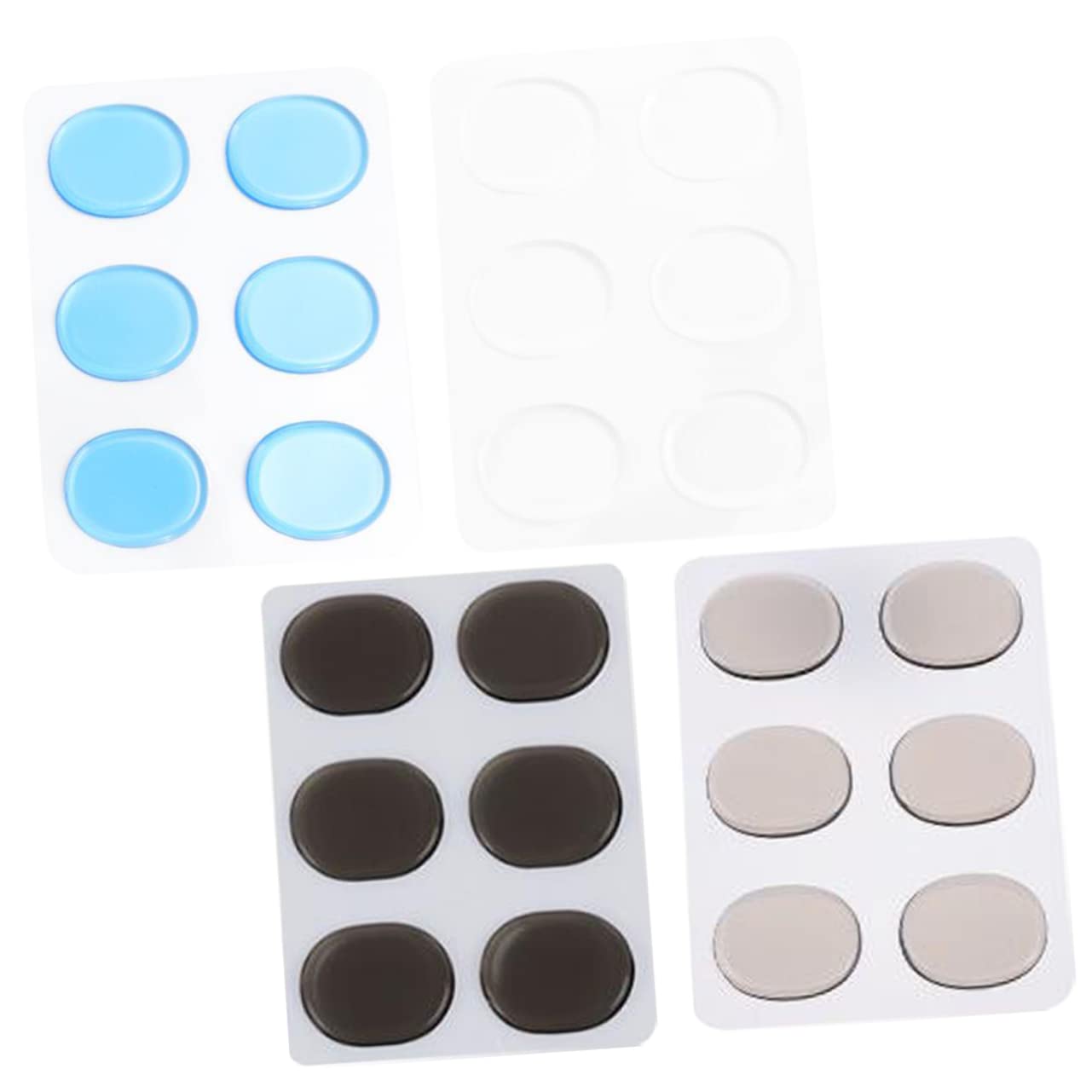 ibasenice 20 Fogli Pad mute per rullante smorzatore per piatti a tamburo tappetini per tamburi Mute per batteria Accessori per batteria smorzatori per rullante ammortizzatori a tamburo