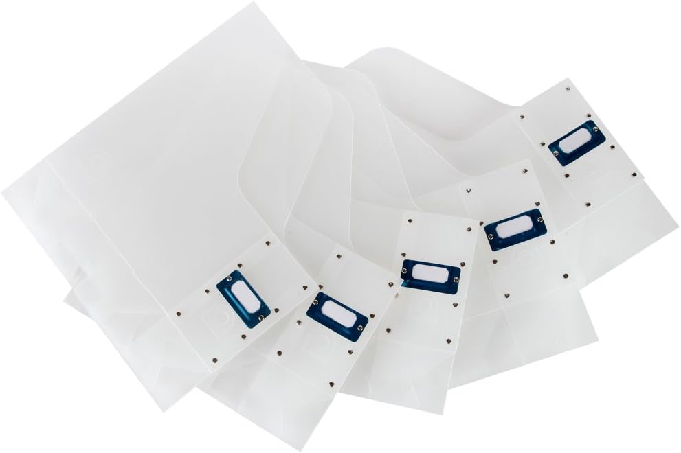 Home-X Clear File Holder Organizers for Magazines or Documents (Set of 5)