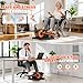 Fostoy Under Desk Elliptical Machine, Elliptical Pedal Exerciser for Home Workout, 12-Speed Adjustable Elliptical Bike for for Seniors Leg Exercise, Quiet & Portable for Home or Office Use