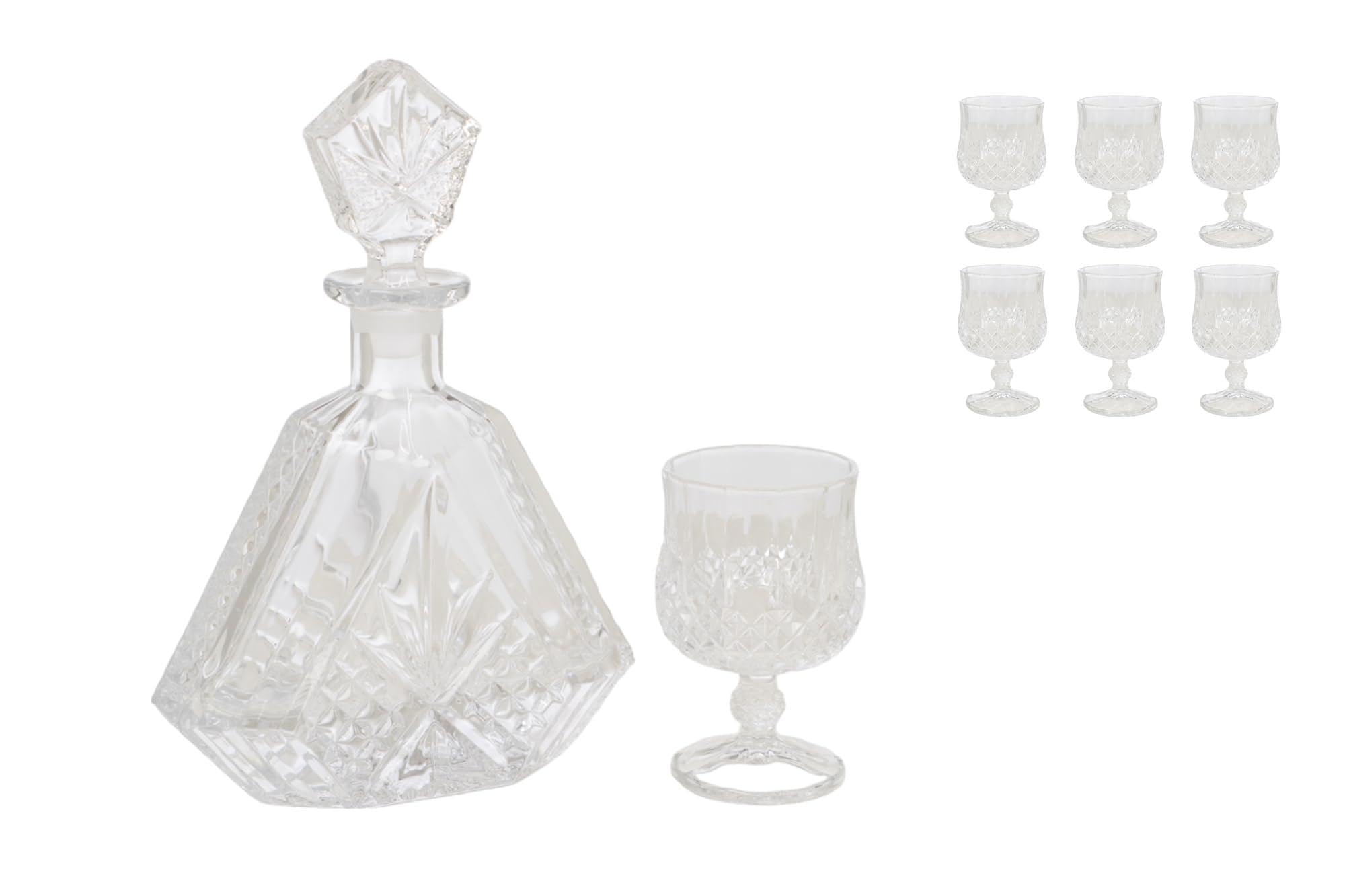 Copas 300ml et carafe en verre cristallin pour une dégustation raffinée