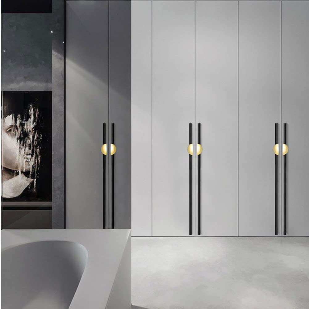 Möbelgriff schwarz Griffleiste Aluminium Design-Griff Küche Stangengriff eckig für Schubladen Kleiderschränke Profilgriff Länge 2 Stück - Alu Schubladengriff Vintage (800mm)