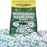 Individually Wrapped Wintergreen Mints Hard Candy, 3lb Bulk Bag – Refreshing Breath Mints for Sharing, Office, or Parties. Wint O Green Hard Candy.