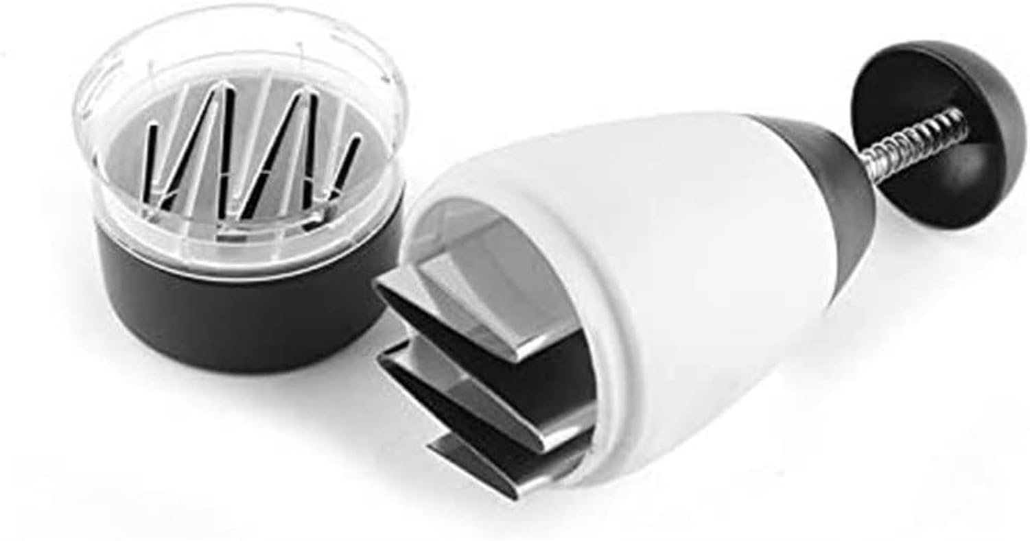 Knoblauchpresse Multifunktional, Manueller Obst Gemüse Zerkleinerer Knoblauch Hackmesser Presse Küchenhelfer Sauber Ohne Spritzer Für Knoblauch Ingwer Chilischo, a, 24,8 * 9 * 6cm
