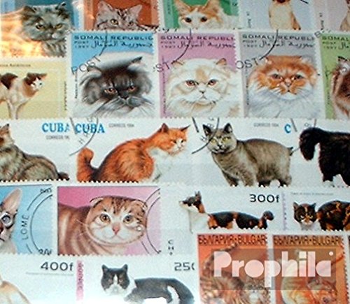 Motive 200 Verschiedene Katzen Marken Katzen 200 (Briefmarken für Sammler) Katzen/Raubkatzen (Löwen/Tiger/Leoparden ...)