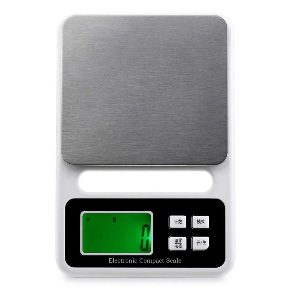 Cyfrowa waga kuchenna, 3 kg/0,1 g, precyzyjna waga elektroniczna, waga do żywności, waga tylna, waga do liczenia herbaty, owoców, kawy, tarowania i zerowania