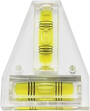 Nivel en forma de T para uso doméstico y profesional, herramienta compacta para mediciones precisas y fácil instalación (amarillo)