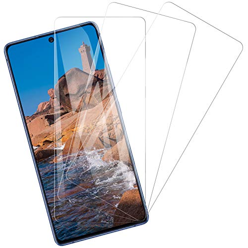 Snnisttek Protector Pantalla para Samsung Galaxy S10 Lite, 3 Unidades Cobertura Toda Pantalla Cristal Templado Samsung S10 Lite, Alta Definicion, Vidrio Templado, 9H Dureza, Sin Burbujas Anti-Arañazos