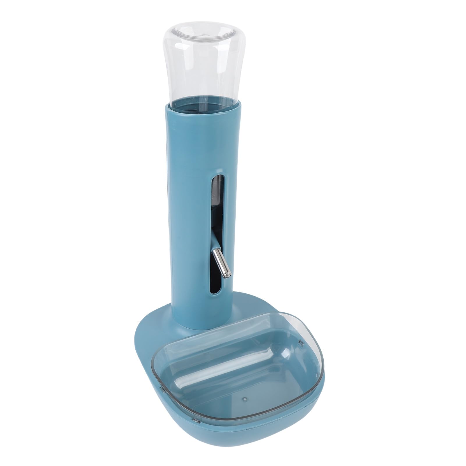 Generic Alimentatore Automatico per Acqua in Piedi per Animali Domestici, Regolabile in Altezza, Tipo Sospeso per Cani, Gatti, Plastica, 9,45x7,68 Pollici (BLUE)