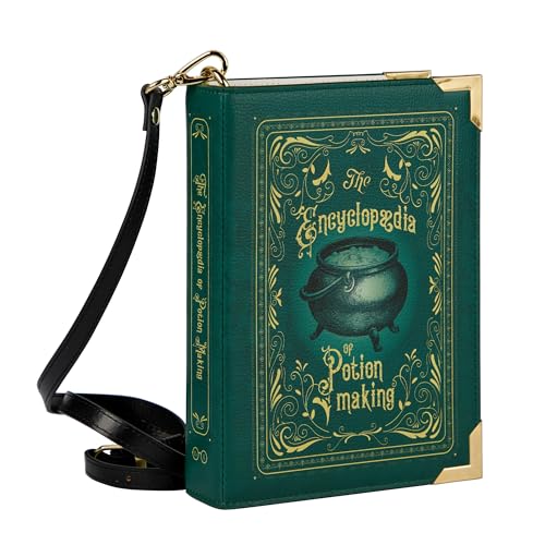Well Read Co Crossbody Purse Handbag for Book Lovers - The Encyclopedia of Potion Making, Vegan Leather, Small
